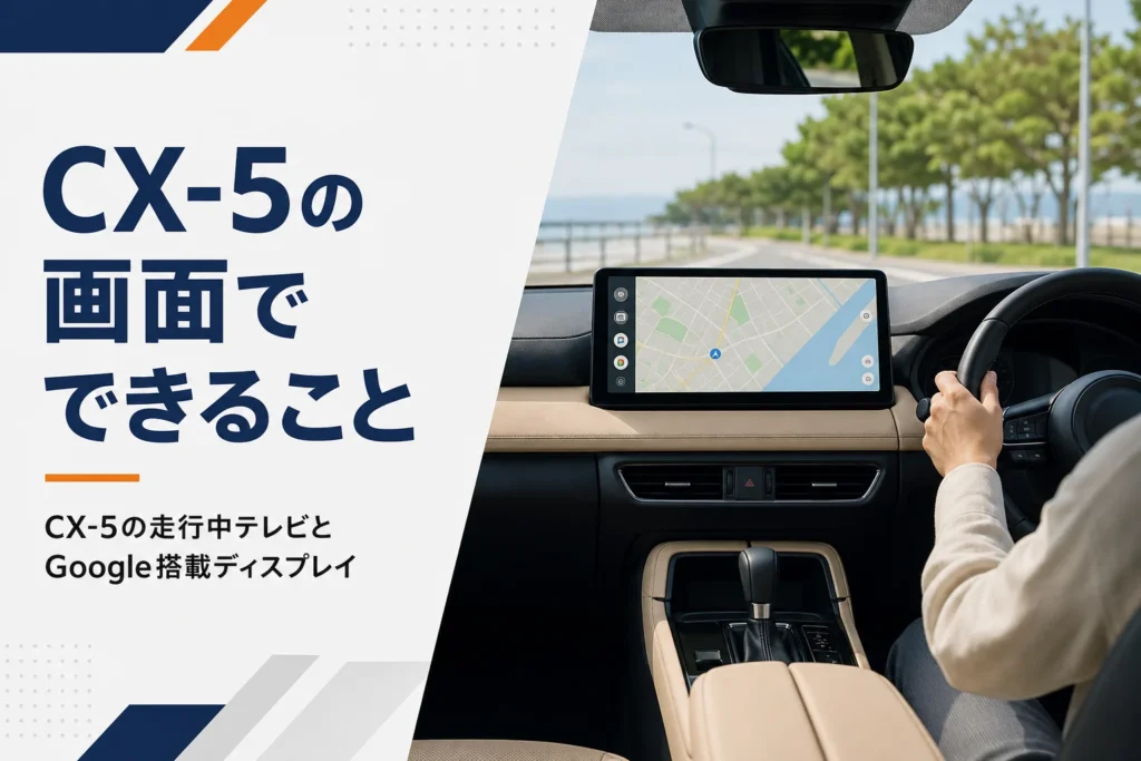 新型CX-5のGoogle搭載センターディスプレイのイメージ