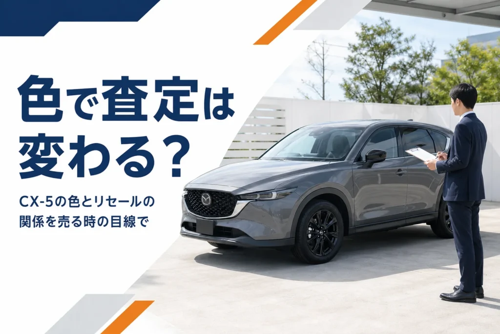 CX-5を査定に出す場面のイメージ
