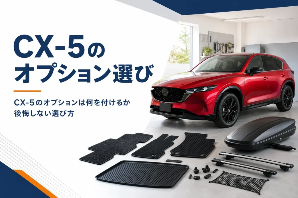 CX-5のオプションとアクセサリーを選ぶイメージ