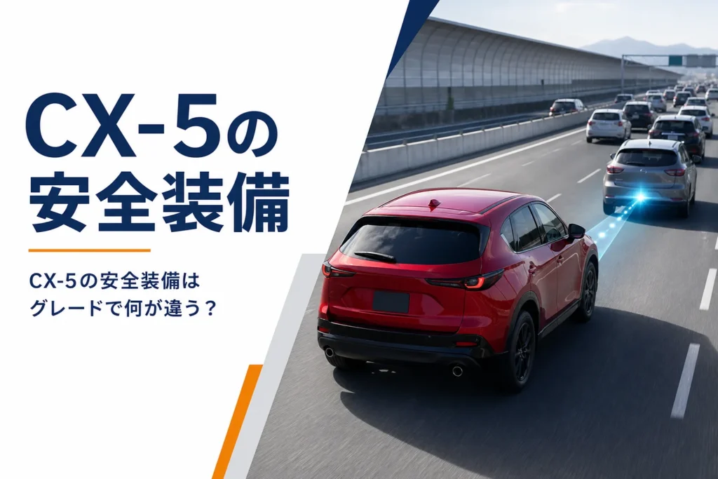 新型CX-5の運転支援が働く高速道路のイメージ